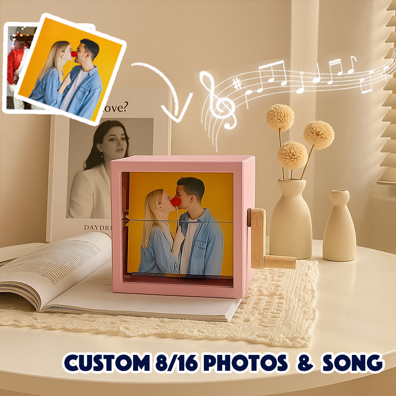 Personalized Whole Song Acrylic Colorful Music Frame Hand Motion Acrylic Photo Album Night Light Christmas Gifts for Her