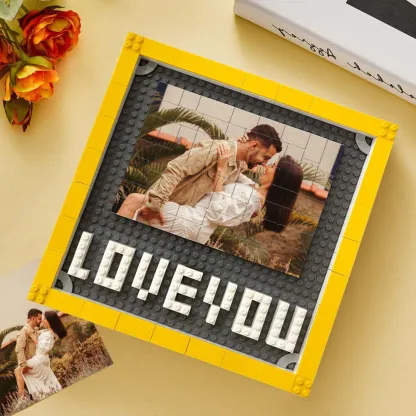 Custom Square Building Brick Photo Block Love Puzzle Brick Gift