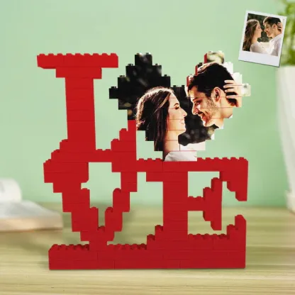 Custom Square Building Brick Photo Block Love Puzzle Brick Gift