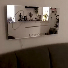 Custom Name Mirror Sign LED Light Up Mirror Christmas Gifts Bedroom Sign Neon Illuminated Light