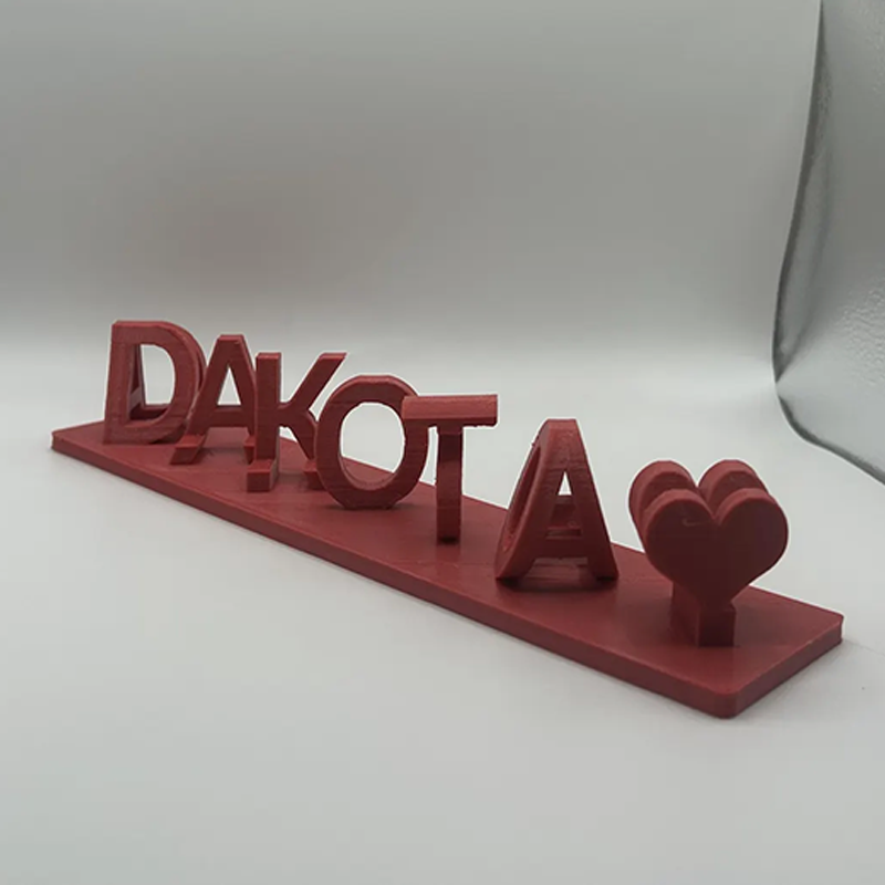 Custom Dual Name Illusion Personalized Double Flip Text Name Plate Best Valentines Gift