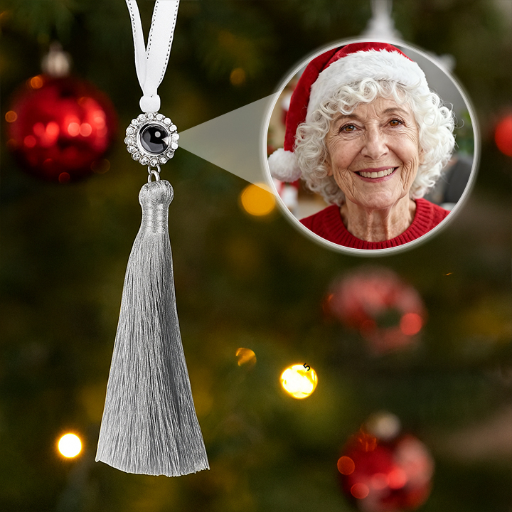 Personalized Angel Embrace Photo Projection Ornaments with Picture Inside MGem Ornament Christmas Memorial Gifts for Family