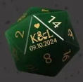 Custom Anniversary D20 Dice Personalized D&D Gift Marriage Dice Annive