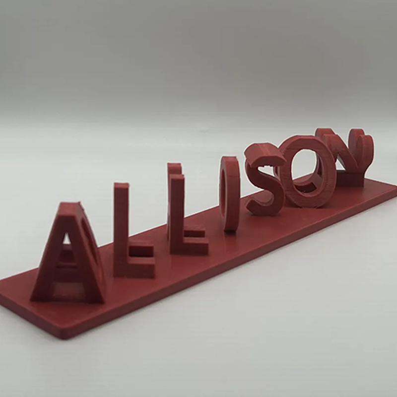 Custom Dual Name Illusion Personalized Double Flip Text Name Plate Best Valentines Gift