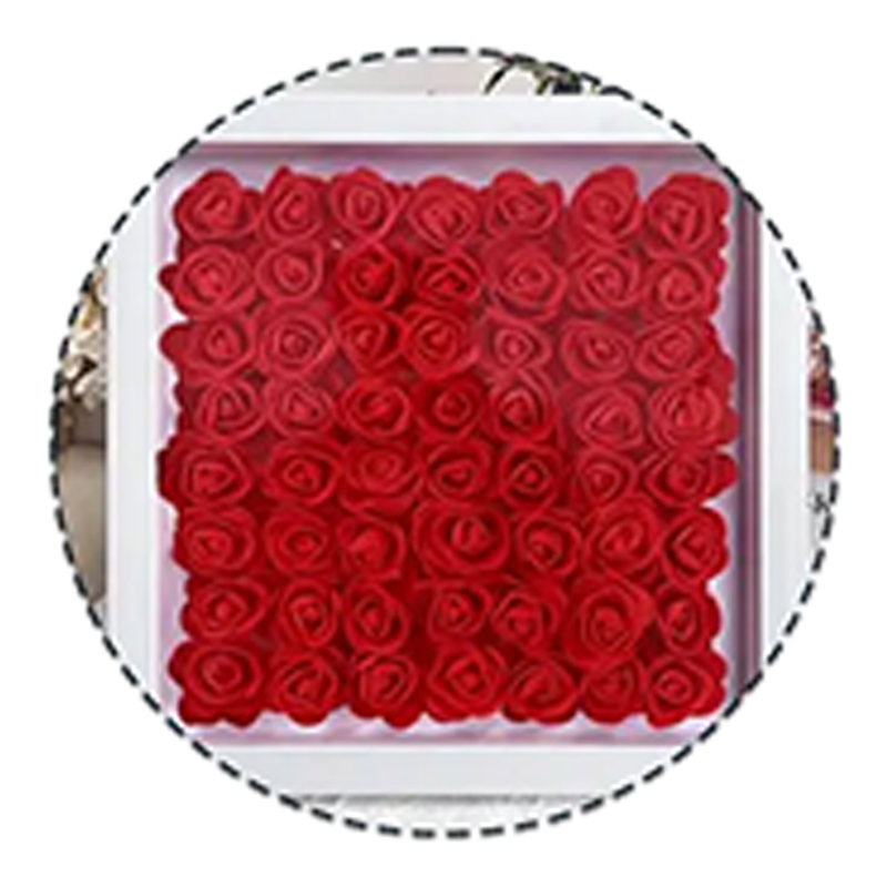 Personalized Mom Flower Shadow Box with Kids Name Custom Heart Rose Fr