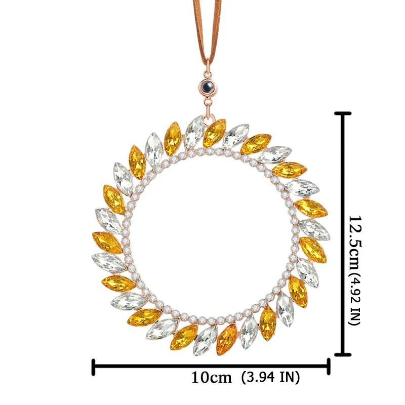 Personalized Photo Wreath Projection Ornaments Christmas Tree Decoration Ornaments with Picture Inside Christmas Gifts