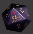 Custom Anniversary D20 Dice Personalized D&D Gift Marriage Dice Annive