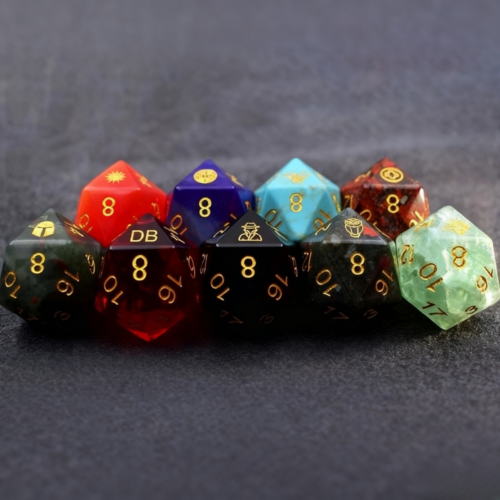 Personalized Engraved D&D Gift Marriage Dice Custom Anniversary D20 Dice Anniversary Gift for Her/Him