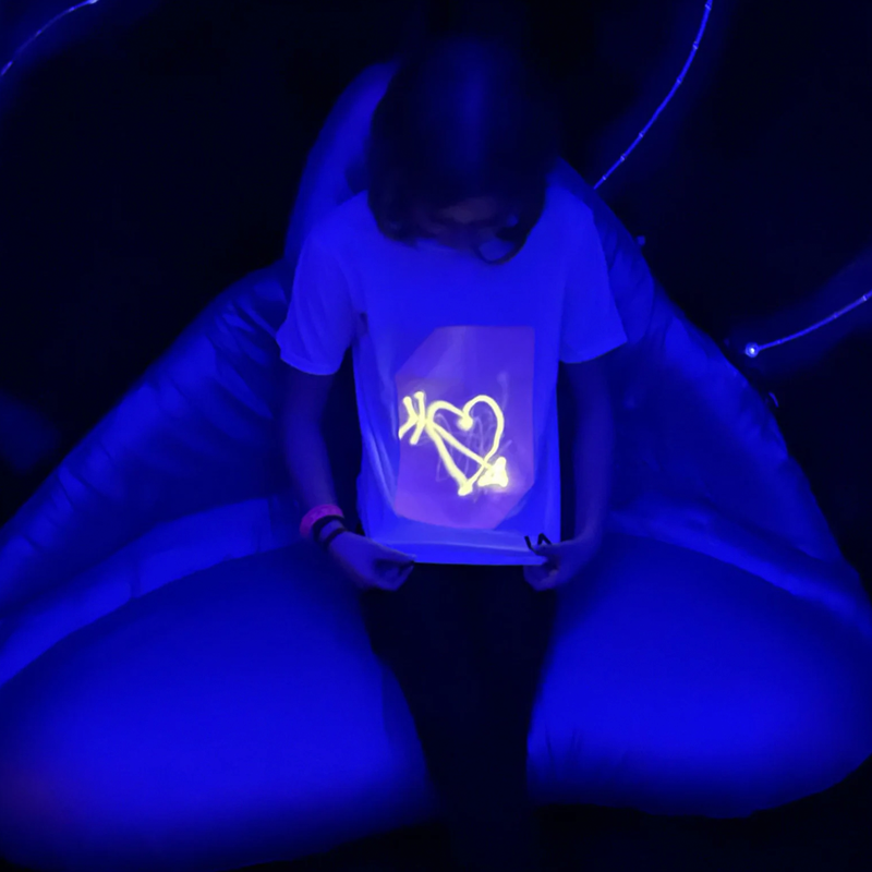 Glow in the Dark T-Shirt Custom with Your Own Draw Designs or Photo Fu