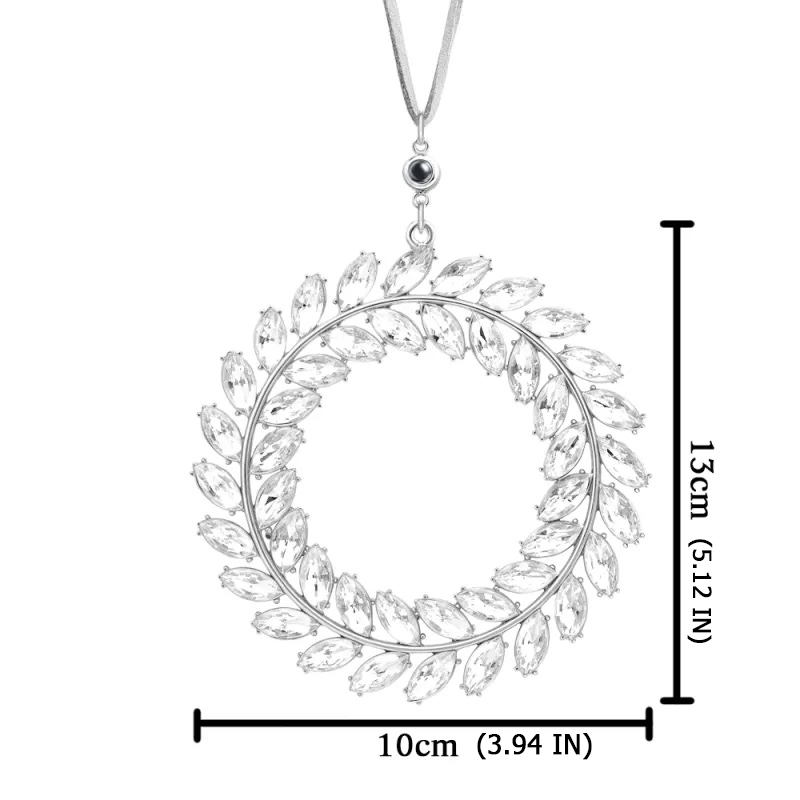 Personalized Photo Wreath Projection Ornaments Christmas Tree Decoration Ornaments with Picture Inside Christmas Gifts