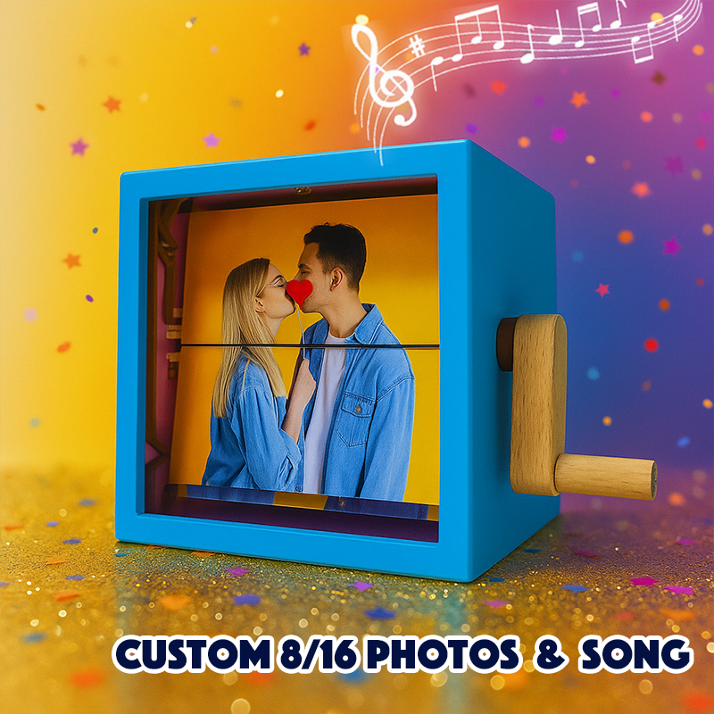 Personalized Whole Song Acrylic Colorful Music Frame Hand Motion Acrylic Photo Album Night Light Christmas Gifts for Her