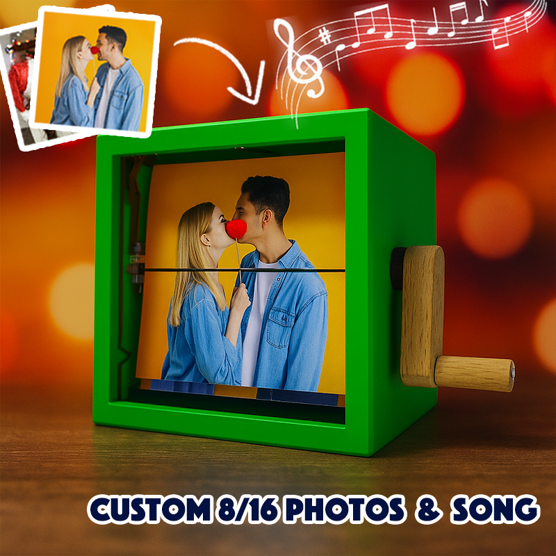 Personalized Whole Song Acrylic Colorful Music Frame Hand Motion Acrylic Photo Album Night Light Christmas Gifts for Her