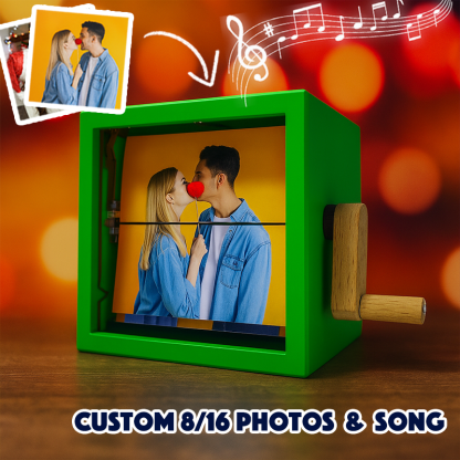 Personalized Whole Song Acrylic Colorful Music Frame Hand Motion Acrylic Photo Album Night Light Christmas Gifts for Her