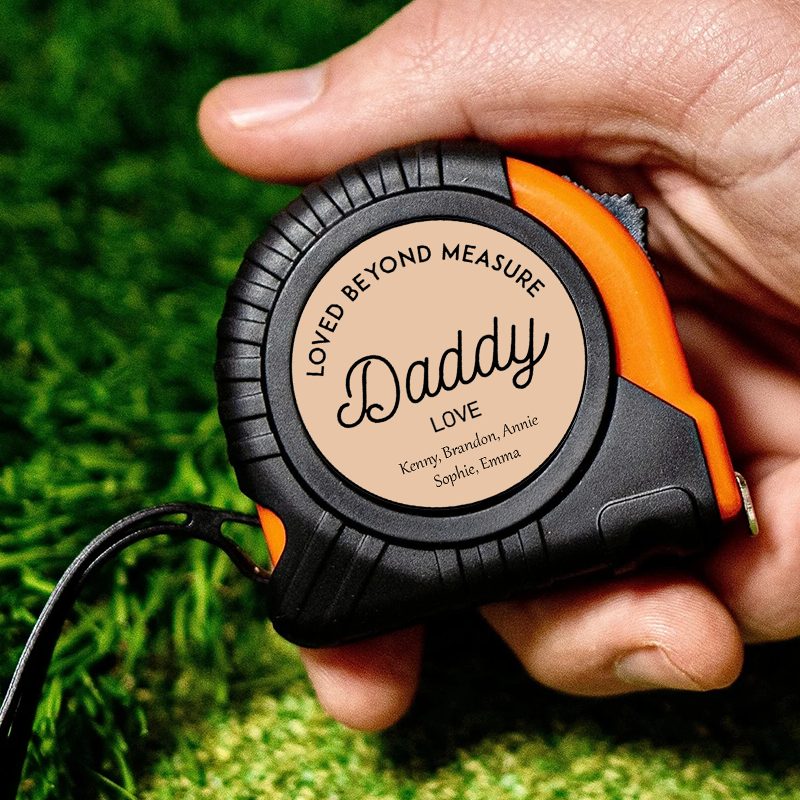 Personalized Tape Measure Gift for Dad Custom Kids Name Tape Measure Birthday Gift for Dad