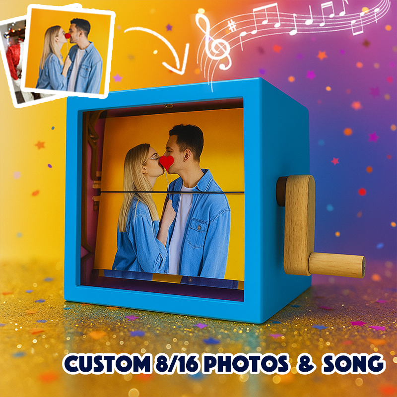 Personalized Whole Song Acrylic Colorful Music Frame Hand Motion Acrylic Photo Album Night Light Christmas Gifts for Her
