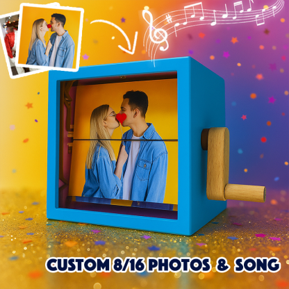 Personalized Whole Song Acrylic Colorful Music Frame Hand Motion Acrylic Photo Album Night Light Christmas Gifts for Her