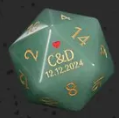 Custom Anniversary D20 Dice Personalized D&D Gift Marriage Dice Annive
