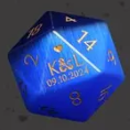 Custom Anniversary D20 Dice Personalized D&D Gift Marriage Dice Annive