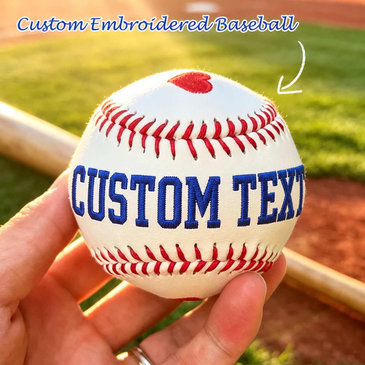 Custom Embroidered Baseball Personalized Keepsake Softball Baseball Gifts Fathers Day Gift from Kids