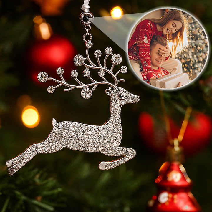 Personalized Picture Projection Ornaments with Photo Inside Christmas Tree Hanging Ornaments Christmas Decoration Gifts
