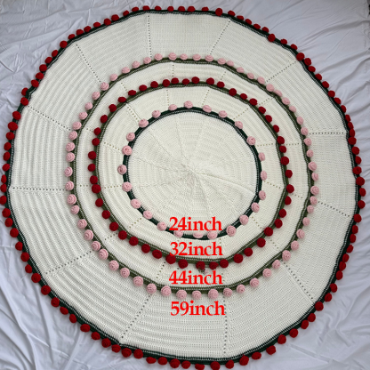 FINISHED Handmade Crochet Flower Throw Blanket Bouquet Rose Bouquet Knitted Bouquet Ready-Made Blanket Mothers Day Gifts