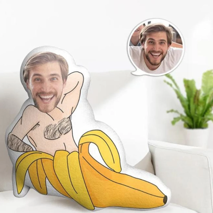 Custom Funny Face 3D Pillow Valentine's Day Gift for Him Bananaman Plush Doll Valentine 2025 Gift For Your Lover