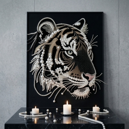 DIY Pink Castle Pearl Painting Kit - Handmade Crystal Diamond Art with Frame Beginner-Friendly Wall Decor Gift for Friends