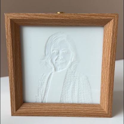 Custom 3D Printed Lithophane Photo Frame Lamp Personalized 3D Embossed Picture Night Light Unique Memorial Gift