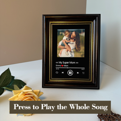 Personalized Photo Frame with Custom Whole Song Picture Frame Music Player Gifts for Mother (Can Play Whole Song)