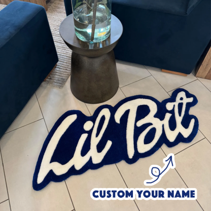 Custom Name Tufted Rug Punch Needle Personalized Kids Room Carpet Gift