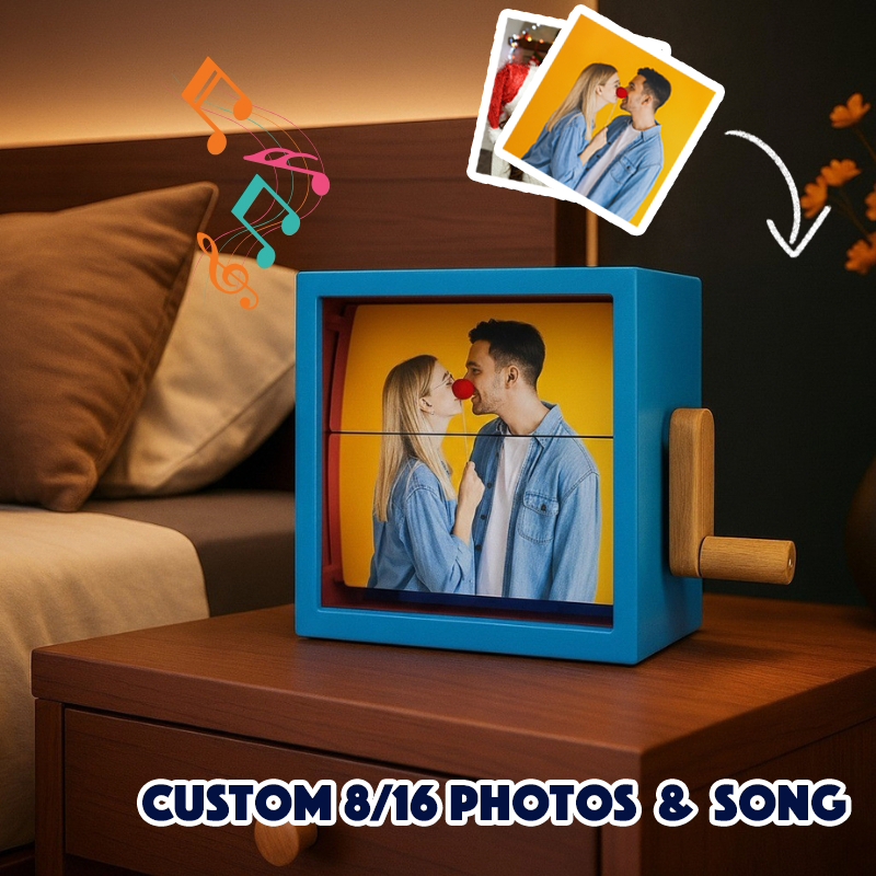Personalized Whole Song Acrylic Colorful Music Frame Hand Motion Acrylic Photo Album Night Light Christmas Gifts for Her