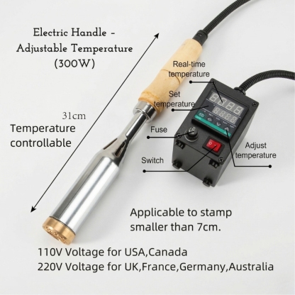 Custom Steak Branding Iron Personalized Branding Iron for Grilling Electric Branding Stamp for Food, BBQ