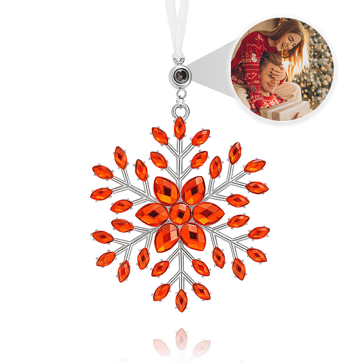 Personalized Photo Projection Ornaments with Picture Inside Multi-colo