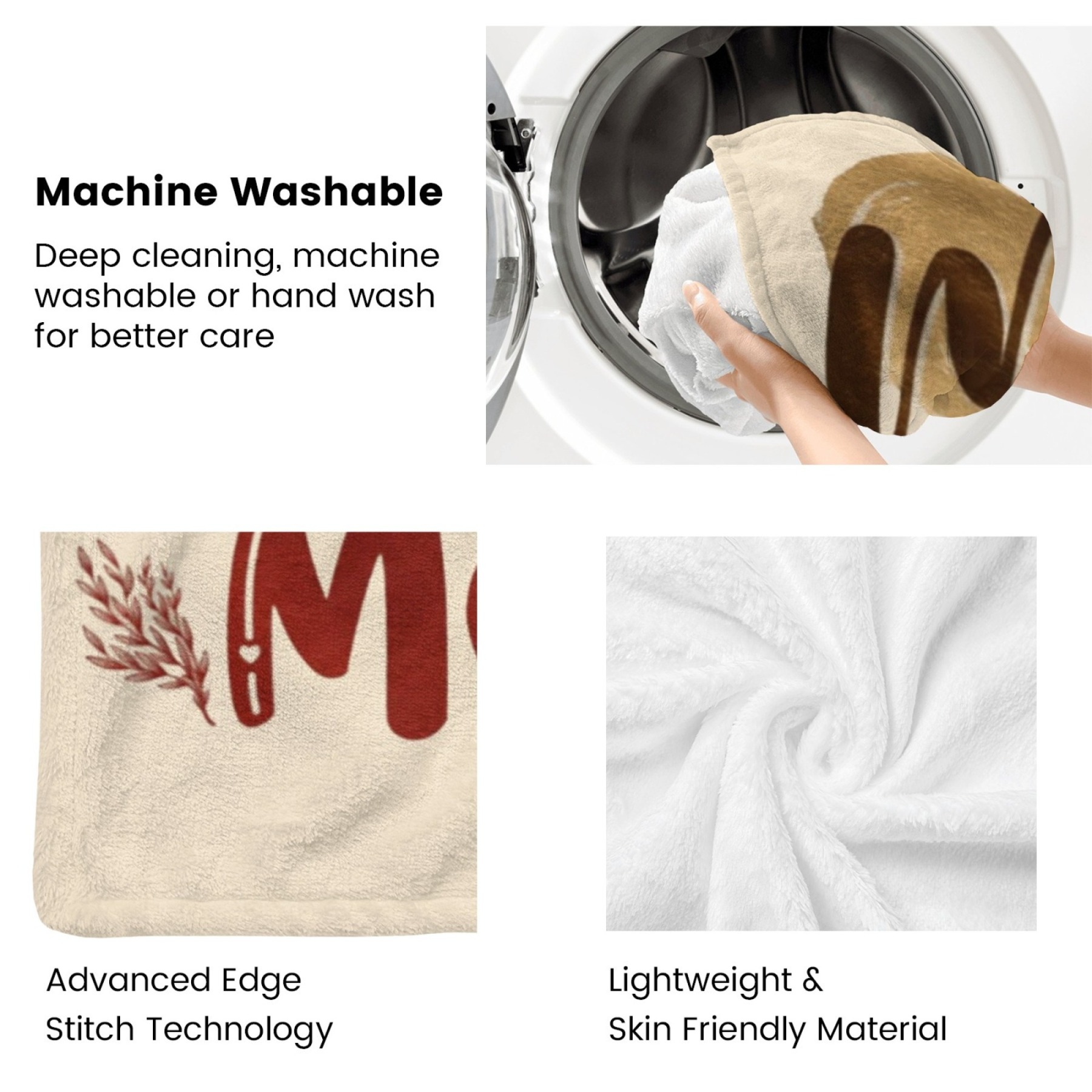 Custom Blanket with Collage Photos Blanket Mother's Day Gifts Personalized Throw Blanket with Photos