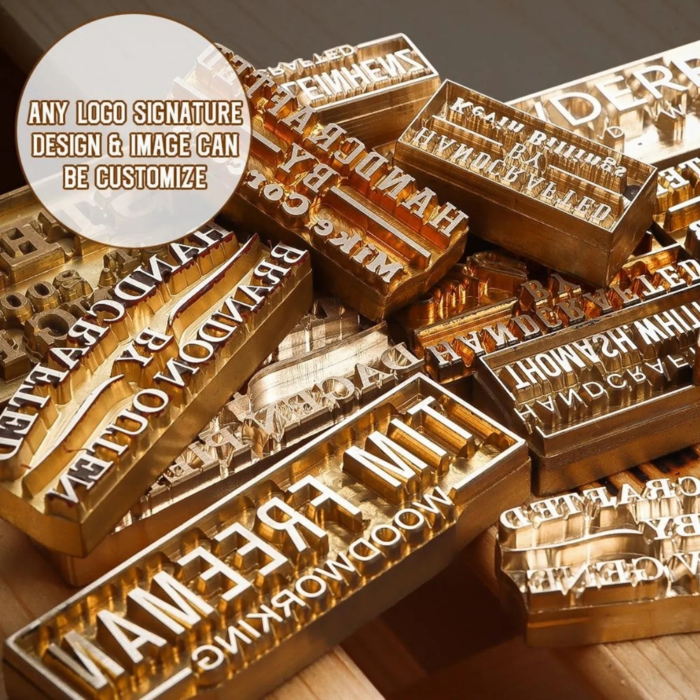 Custom Branding Iron Stamp with Your Logo Custom Metal Branding Iron Electric or Flame Heated Wood Burning Stamp
