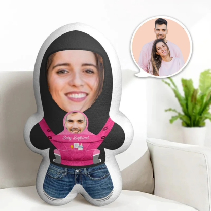 Custom Baby Boyfriend Pillow Customized Couple Photo Pillow Lovely Pillow for Girlfriend Boyfriend Valentine's Gift