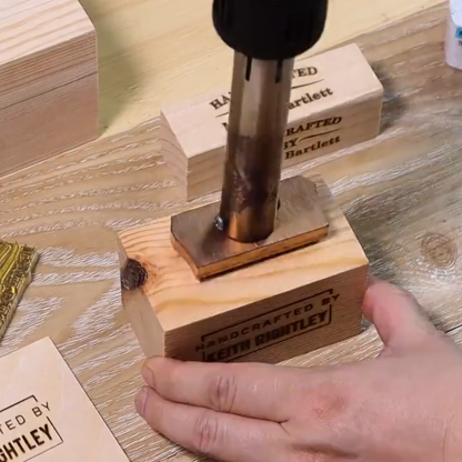 Custom Branding Iron for Woodworking and Leather Personalized Signature Wood Burning Stamp Gift for Dad