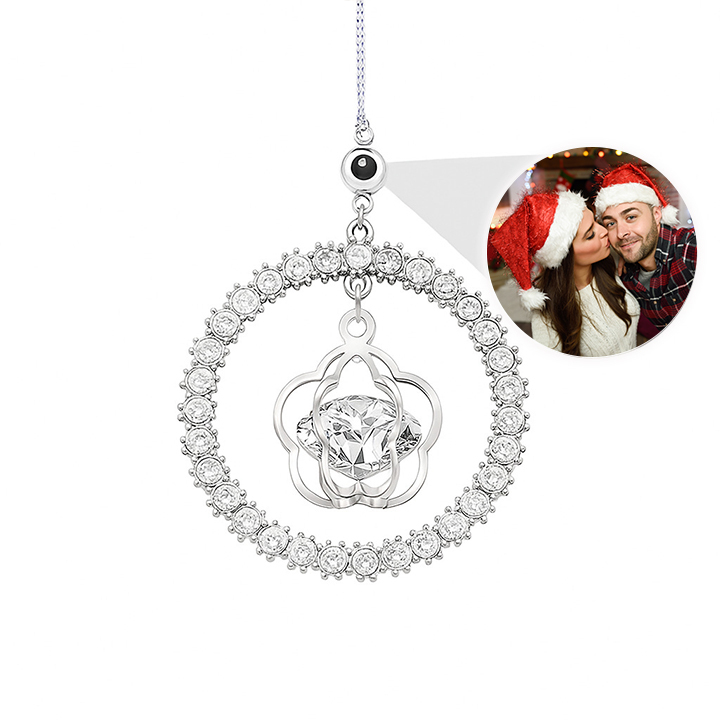 Custom Photo Projection Ornament Christmas Ornament with Picture Inside Xmas Tree Christmas Gifts