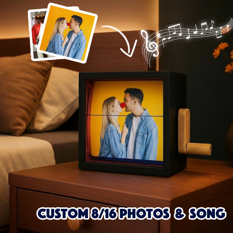Personalized Whole Song Acrylic Colorful Music Frame Hand Motion Acrylic Photo Album Night Light Christmas Gifts for Her
