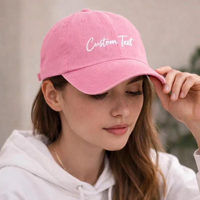 Custom Embroidered Hat Personalized Text Retro Baseball Hats Vintage Style Embroidery Trucker Unisex Hat