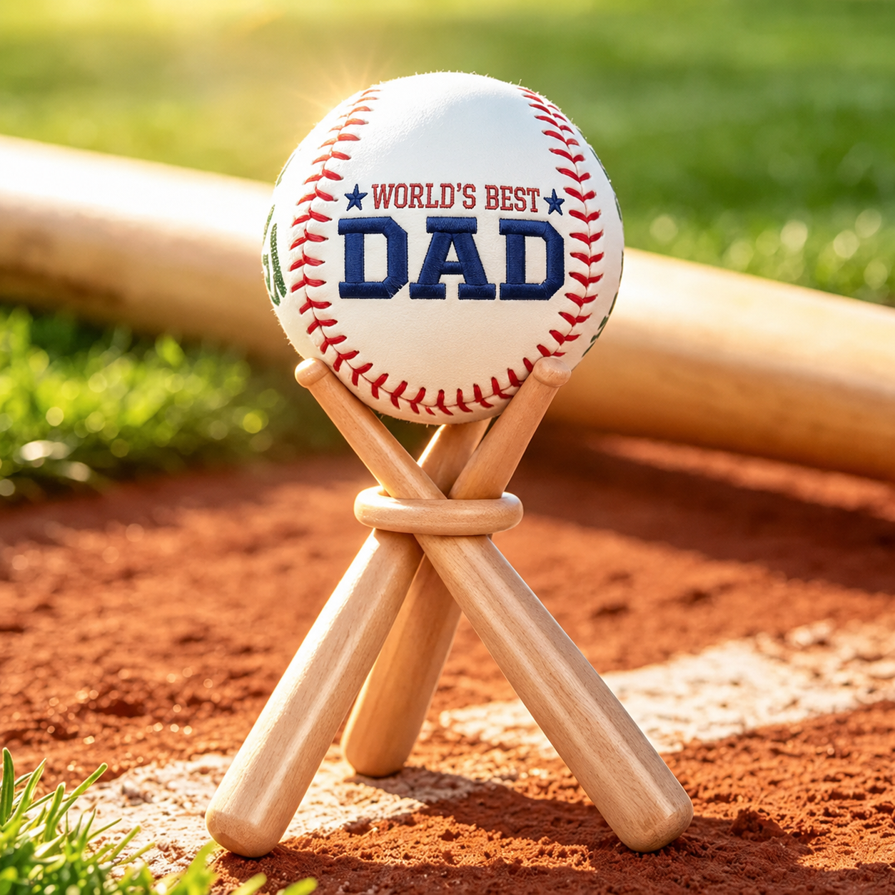 Custom Embroidered Baseball Personalized Keepsake Softball Baseball Gifts Fathers Day Gift from Kids
