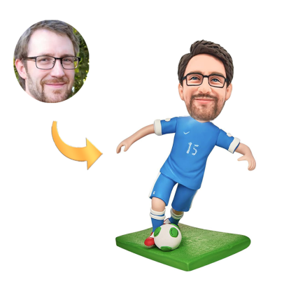 Personalized Football Bobblehead Soccer Lover Gift Football Lover Gifts for Man with Number Customizable