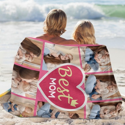 Custom Blanket with Collage Photos Blanket Mother's Day Gifts Personalized Throw Blanket with Photos