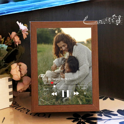 Photo Frame with Music Custom Whole Song Frame Personalized Music Player Mother's Day Gifts (Can Play Whole Song)
