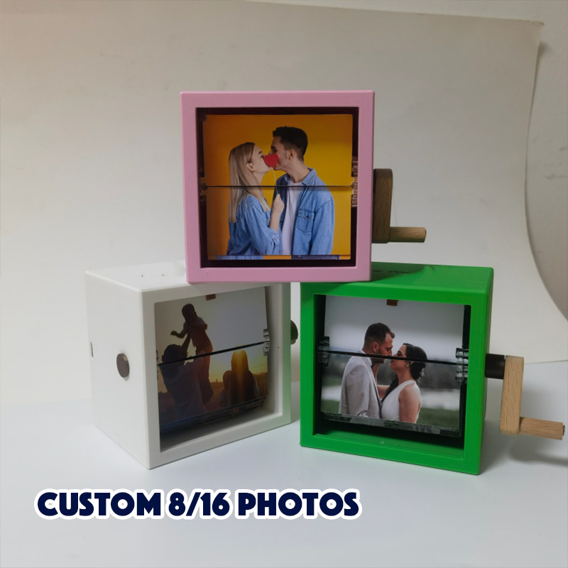 Personalized Whole Song Acrylic Colorful Music Frame Hand Motion Acrylic Photo Album Night Light Christmas Gifts for Her