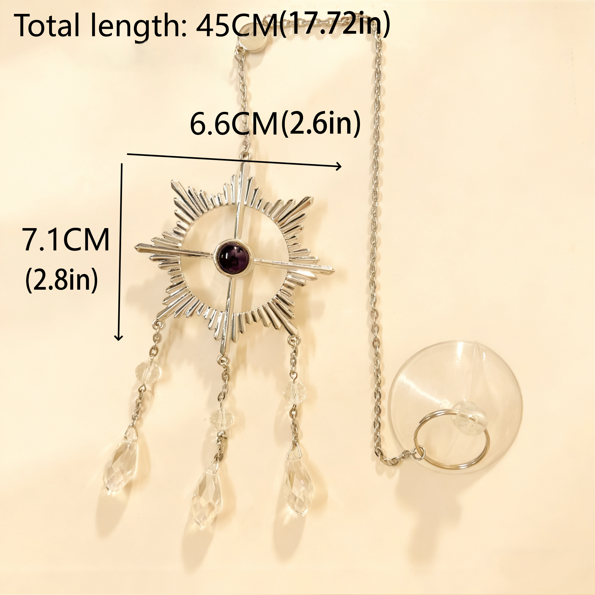 Personalized Sunburst Photo Sun Catcher Custom Projection Ornaments Gift for Christmas