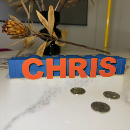 Personalized 3D Printed Letter Money Box Custom Name Two Colored Piggy Bank for Kids Unique First Savings Bank