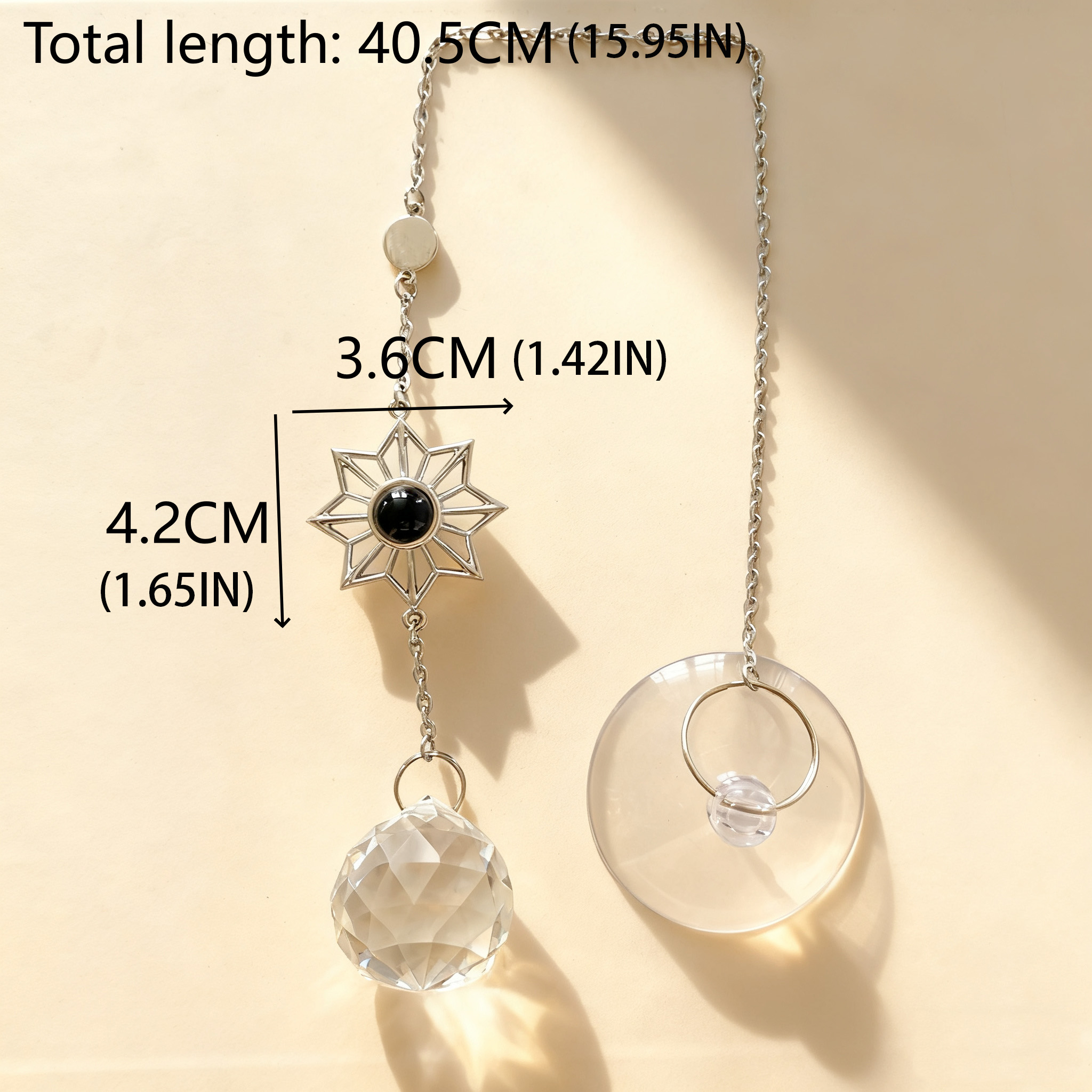 Personalized Sun Photo Sun Catcher Custom Projection Ornaments Gift for Christmas