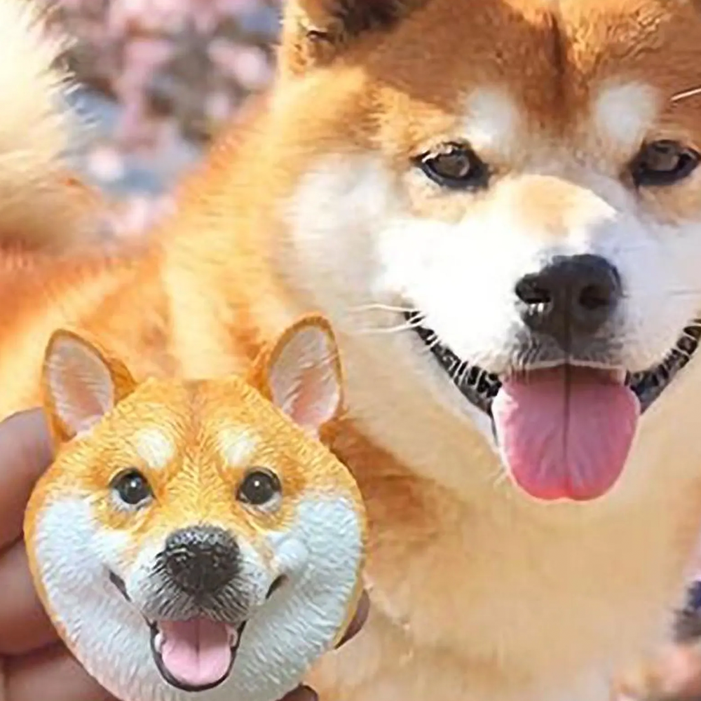 Handcraft Custom Realistic Pet Portrait Fridge Magnet Personalized 3D Cat or Dog Head Sculpture Clay Magnet Memorial Pet Gifts