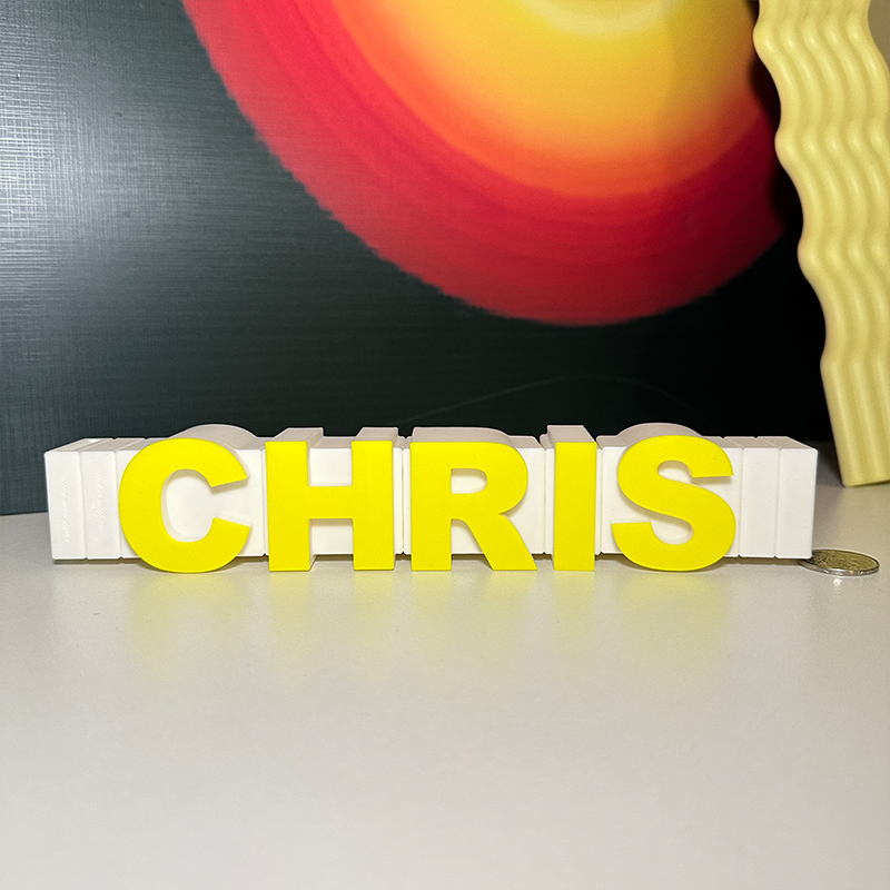 Personalized 3D Printed Letter Money Box Custom Name Two Colored Piggy Bank for Kids Unique First Savings Bank